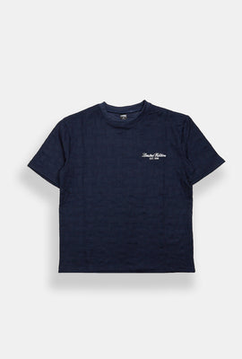 Youth Embroidered Jaquard Tee
