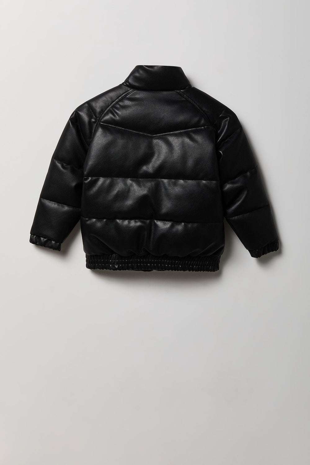 Youth Faux-Leather Puffer Jacket Youth Faux-Leather Puffer Jacket