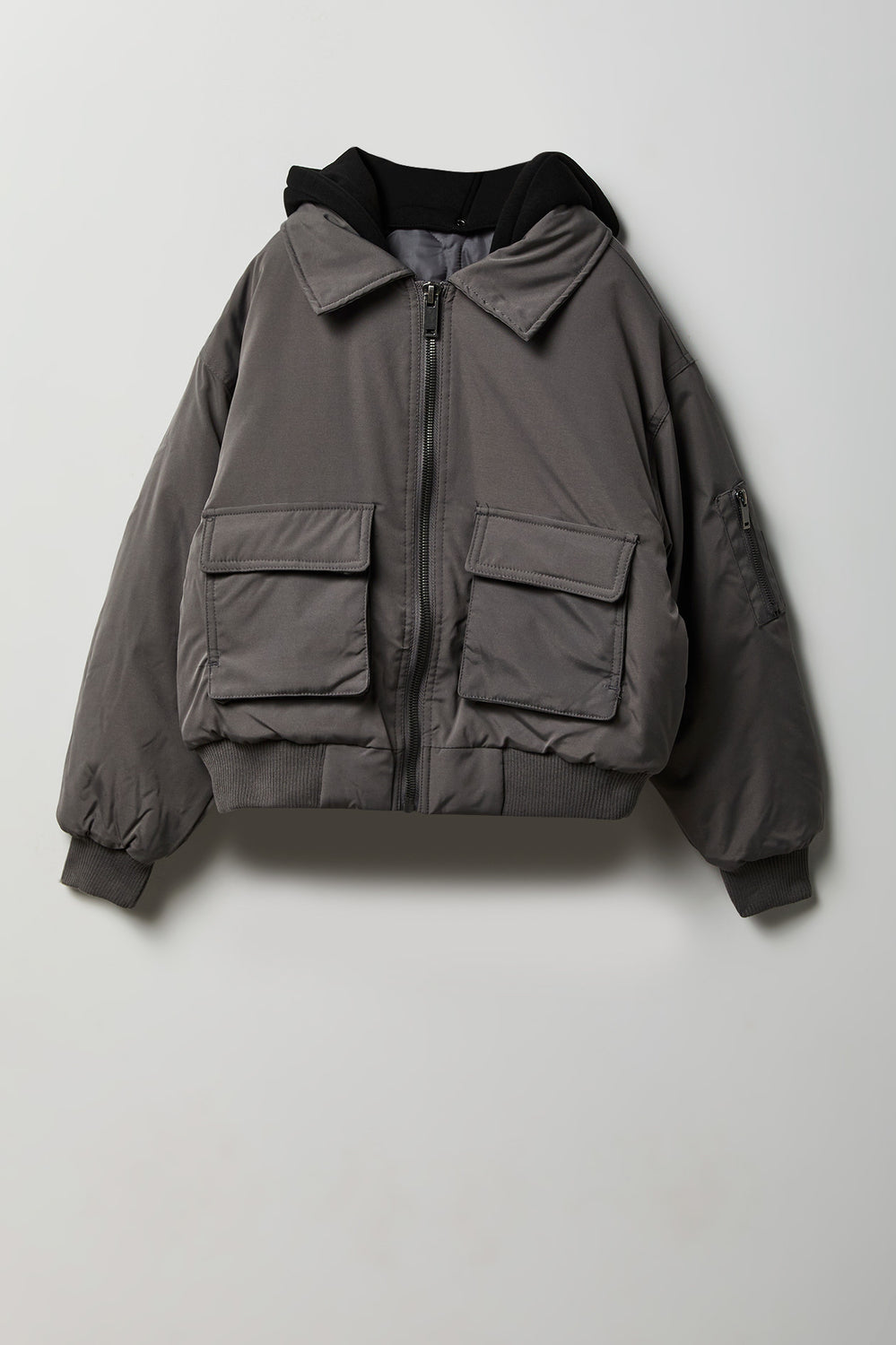 Youth Hooded Bomber Jacket Youth Hooded Bomber Jacket