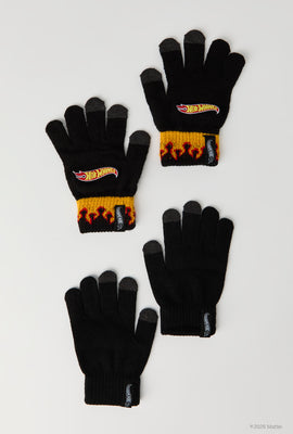 Gants tactiles Hot Wheels junior paquet de 2
