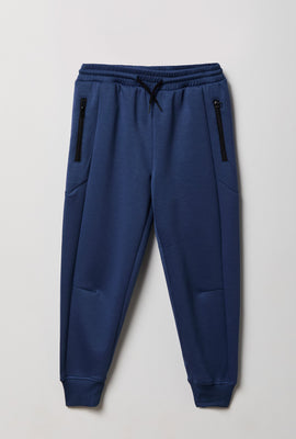 Jogger en scuba à poches zippées junior