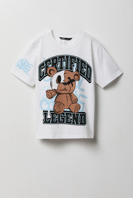 T-shirt imprimé ours en peluche junior