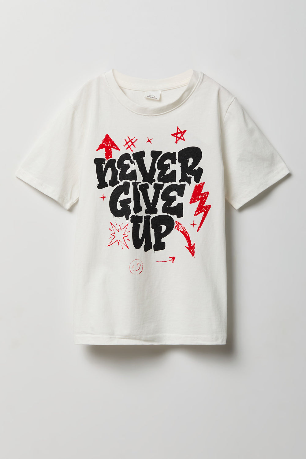 Youth Never Give Up Graphic Tee Youth Never Give Up Graphic Tee