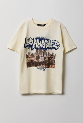 T-shirt imprimé photo style graffiti junior