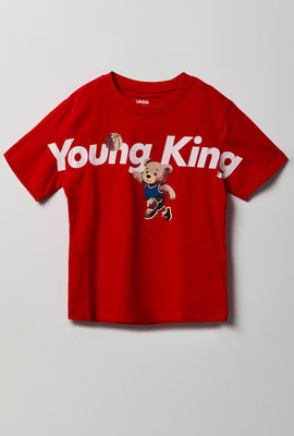 T-shirt imprimé ours en peluche junior