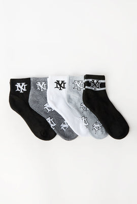 5 paires de chaussettes à la cheville villes junior