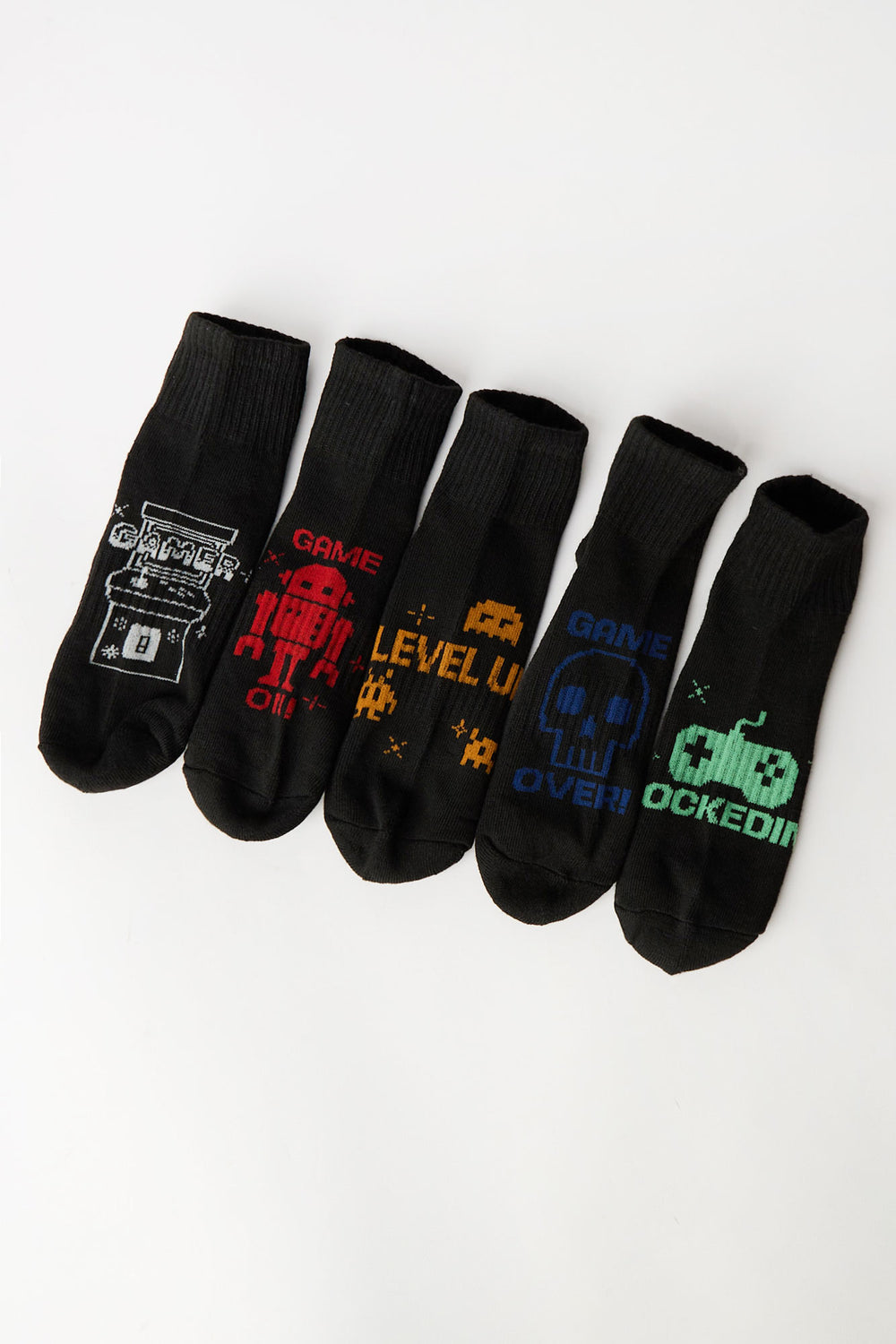 5 paires de chaussettes à la cheville gamer junior 5 paires de chaussettes à la cheville gamer junior