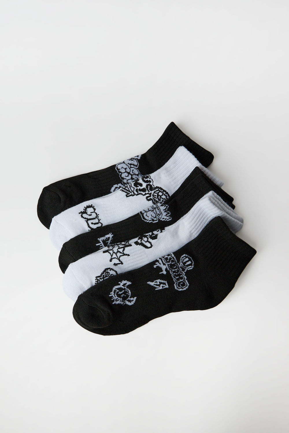 5 paires de chaussettes à la cheville graffiti junior 5 paires de chaussettes à la cheville graffiti junior