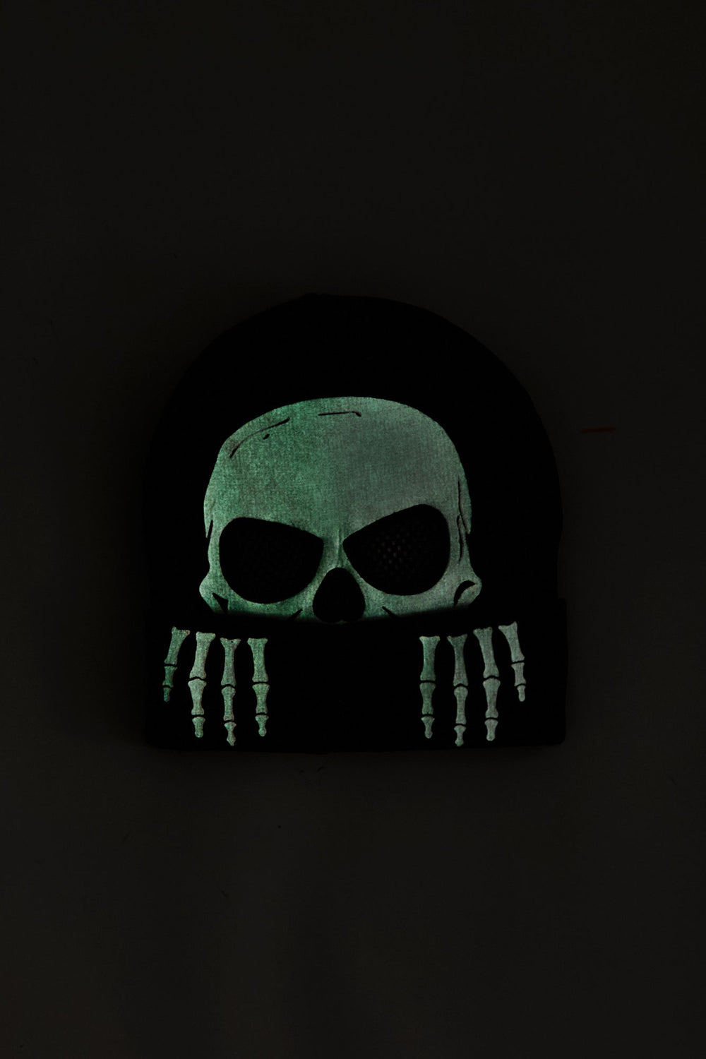 Youth Halloween Skeleton Glow-In-The-Dark Beanie Youth Halloween Skeleton Glow-In-The-Dark Beanie