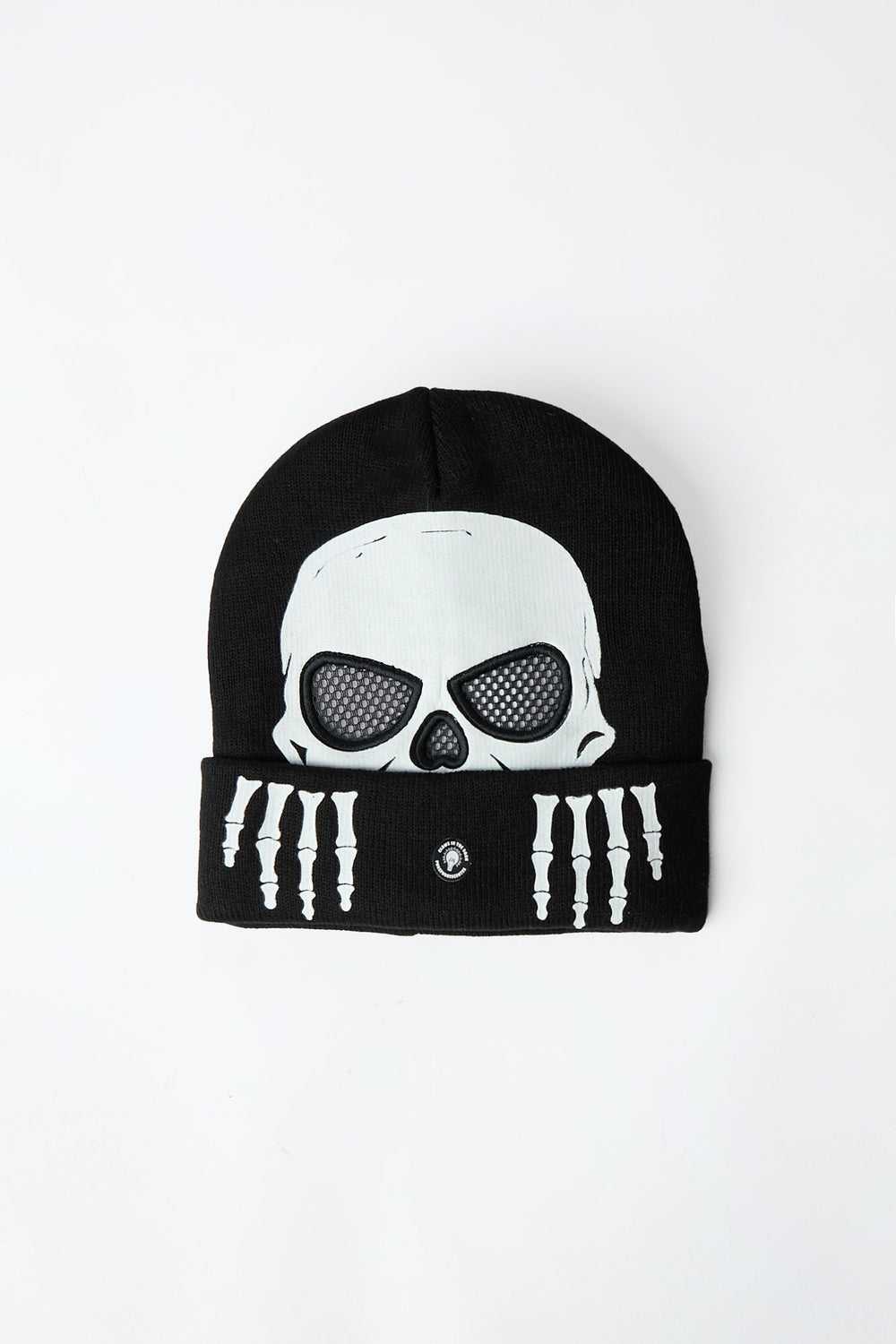 Youth Halloween Skeleton Glow-In-The-Dark Beanie Youth Halloween Skeleton Glow-In-The-Dark Beanie