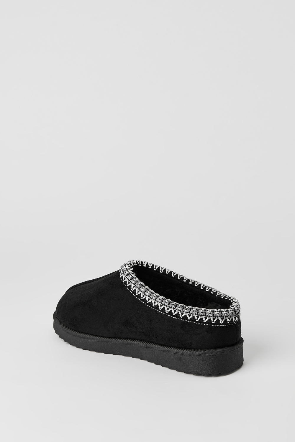 Youth Faux-Suede Embroidered Slippers Youth Faux-Suede Embroidered Slippers