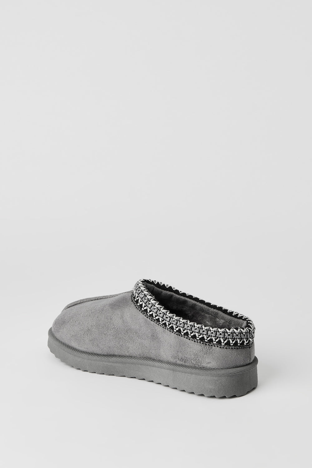 Youth Faux-Suede Embroidered Slippers Youth Faux-Suede Embroidered Slippers