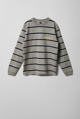 T-shirt à manches longues rayé junior
