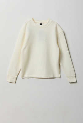 Youth Ribbed Knit Long Sleeve Top