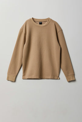 Youth Ribbed Knit Long Sleeve Top