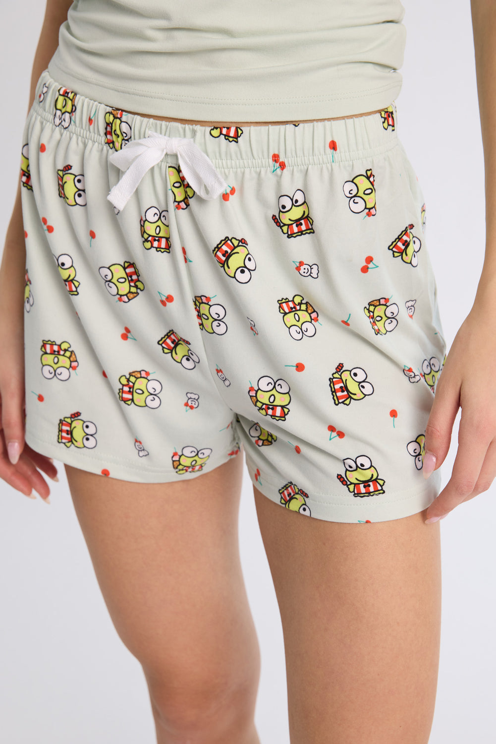 Keroppi 2-Piece Pajama Tank Top & Shorts Set Keroppi 2-Piece Pajama Tank Top & Shorts Set