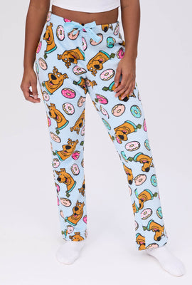 Bas de pyjama en peluche imprimé Scooby-Doo