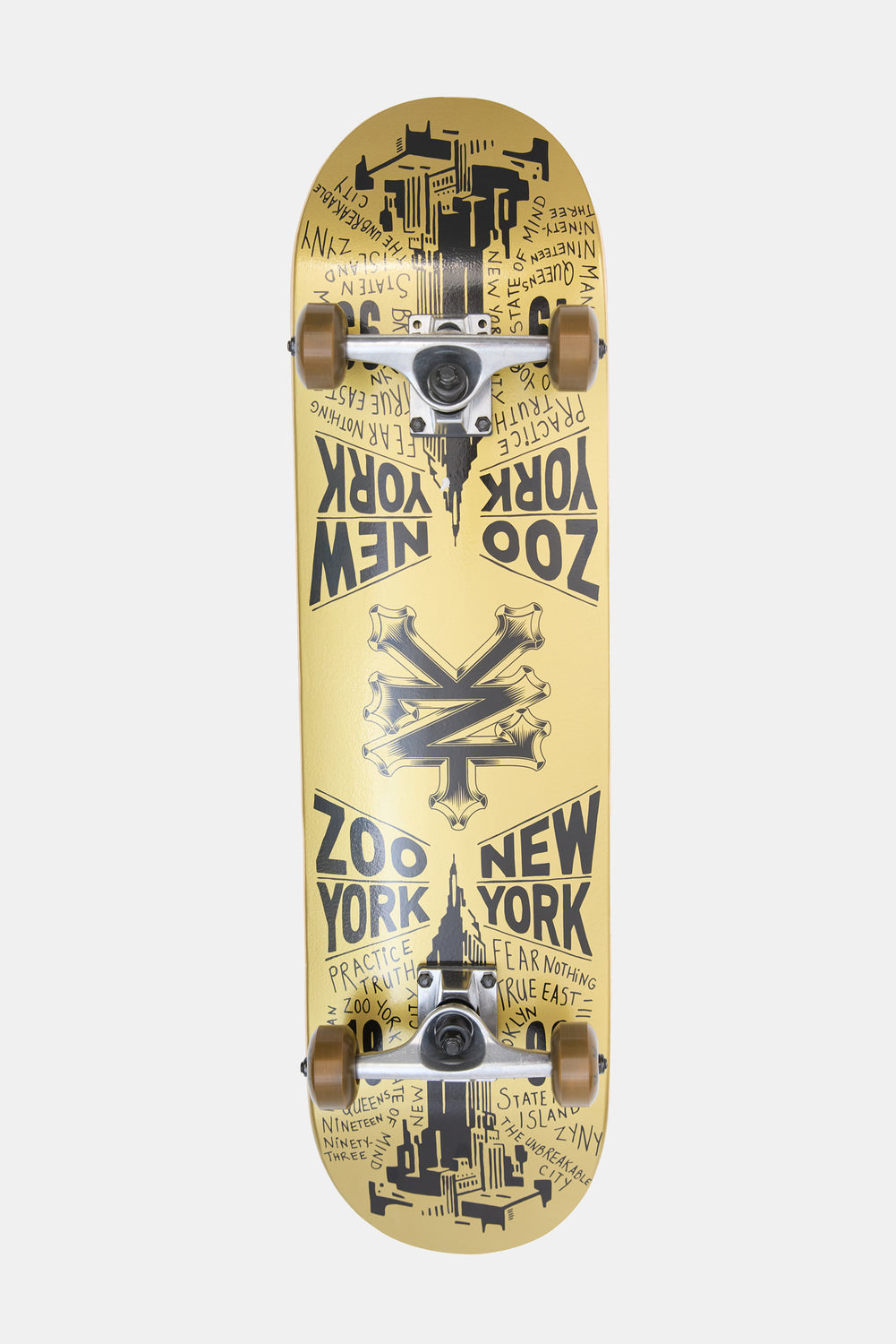 Zoo York Gold Mirrored Skateboard 8