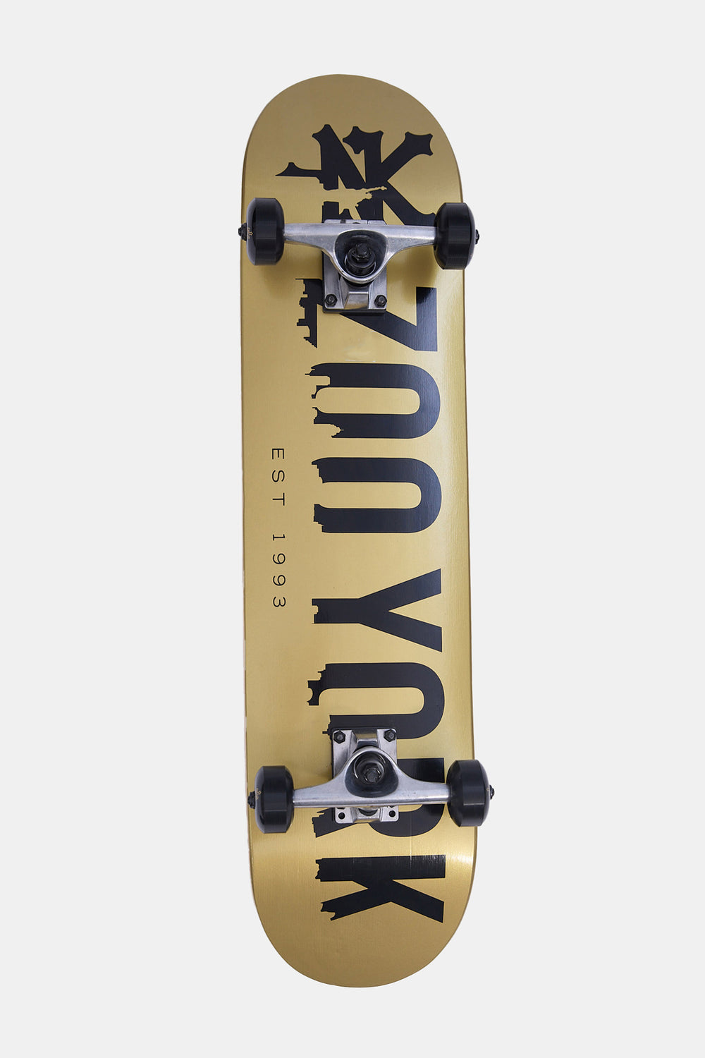 Zoo York City Logo Gold Skateboard 7.5