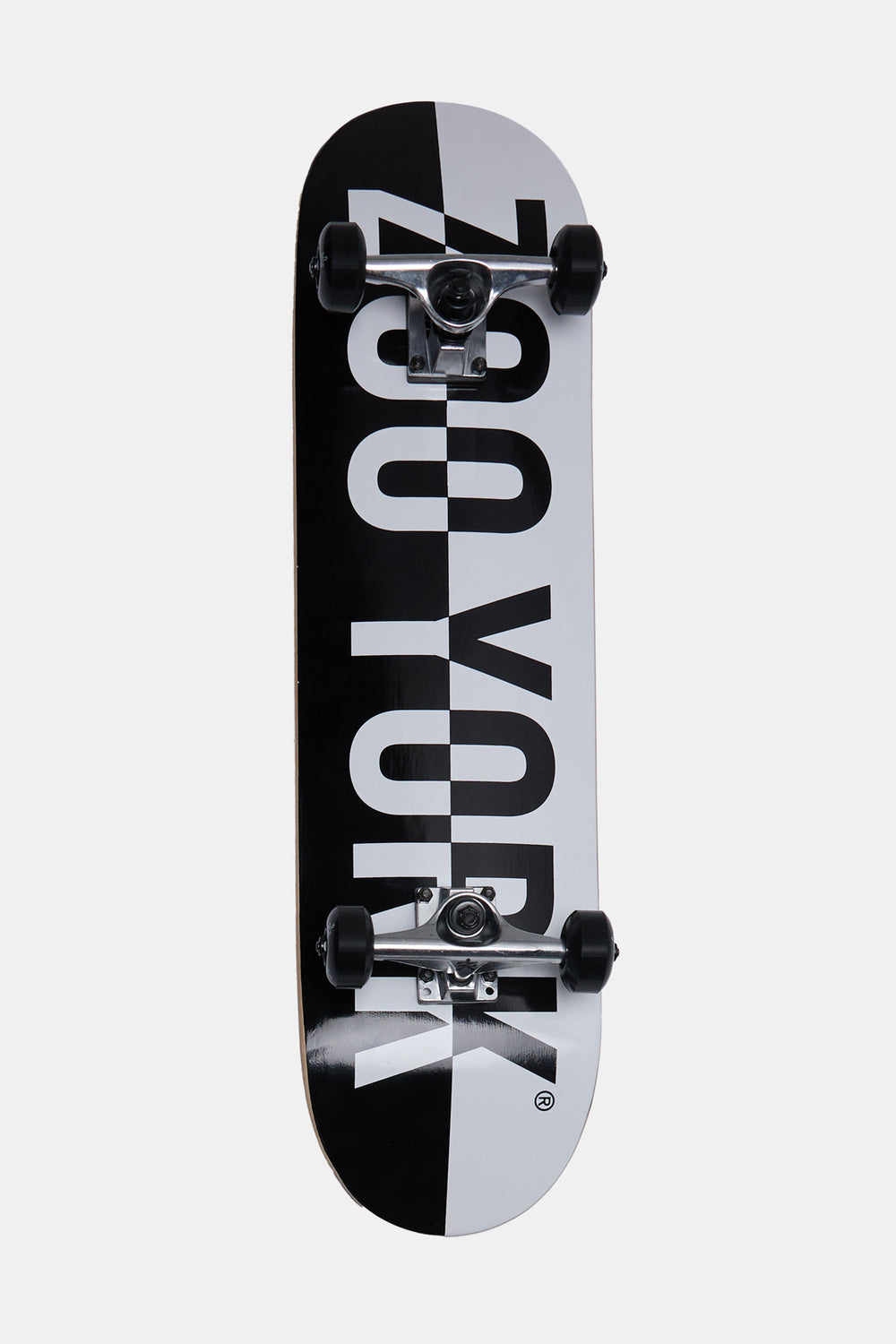 Zoo York Black & White Split Logo Skateboard 8