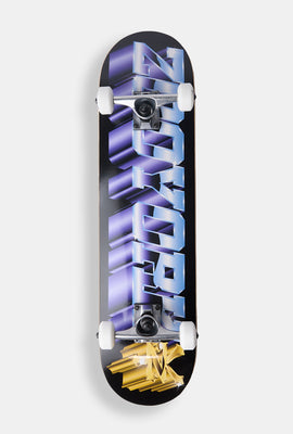 Skateboard imprimé logo 3D métallique Zoo York 7.75