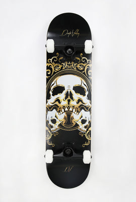 Death Valley Gold Skulls Skateboard 8