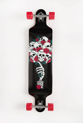 Longboard imprimé bouquet de crânes Zoo York 42