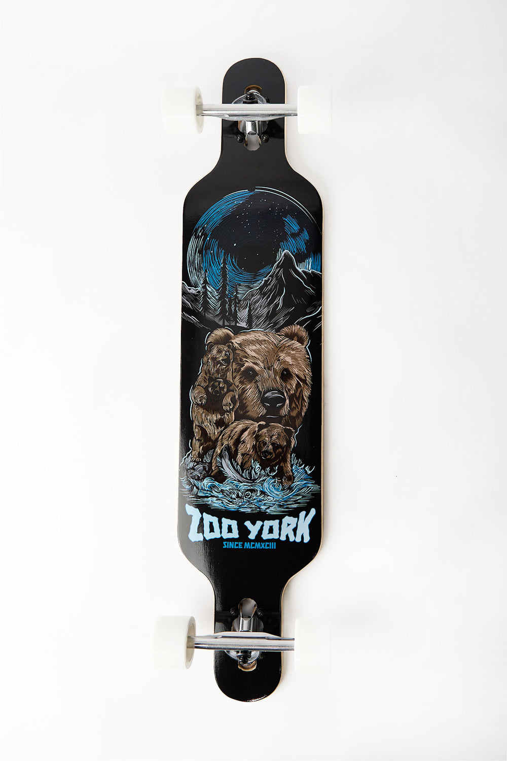 Longboard imprimé ours nocturne Zoo York 40