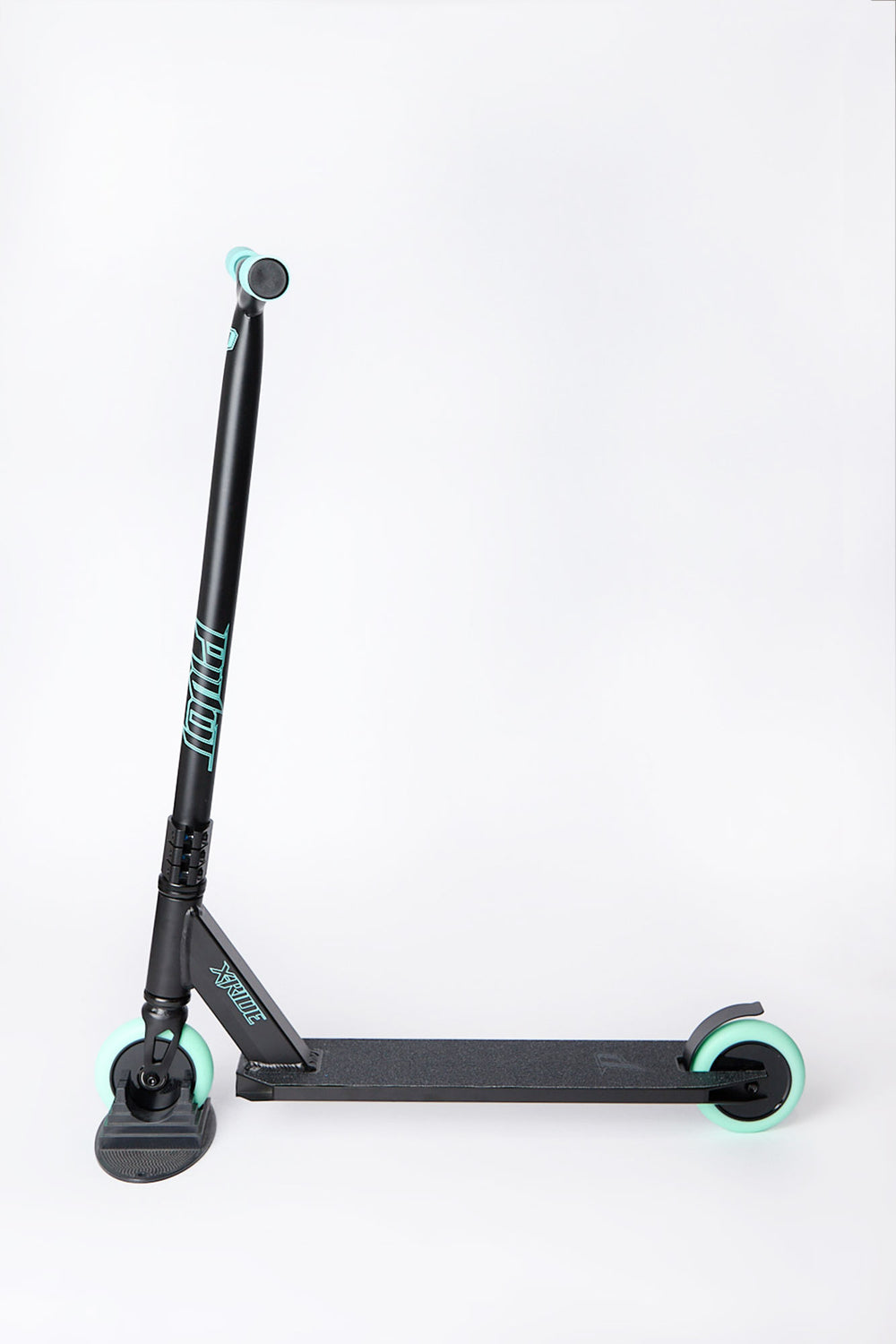 Trottinette Pivot X-Ride noire et sarcelle Trottinette Pivot X-Ride noire et sarcelle
