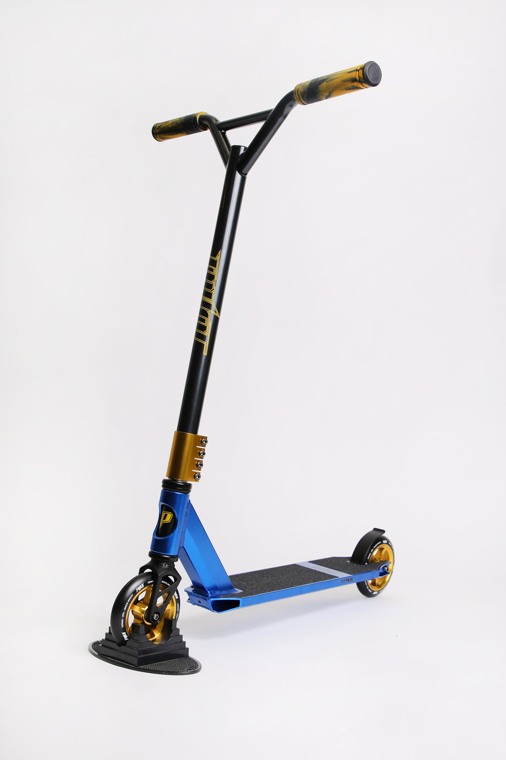 Trottinette Pivot X-Park bleue et dorée Trottinette Pivot X-Park bleue et dorée