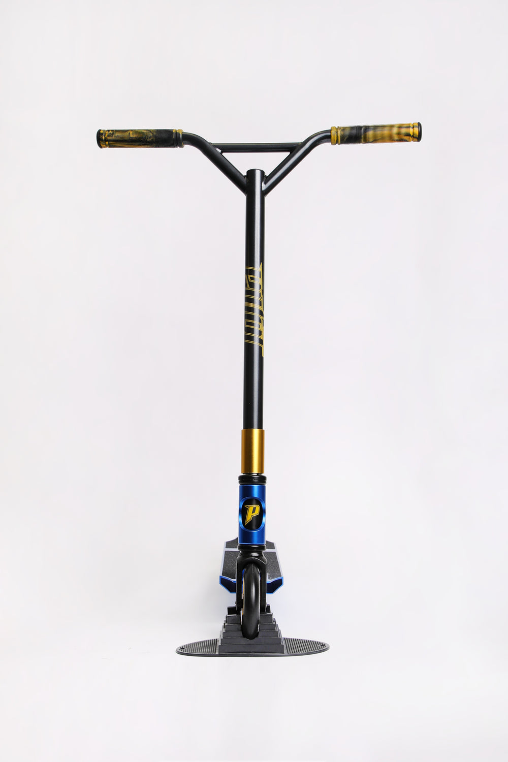 Trottinette Pivot X-Park bleue et dorée Trottinette Pivot X-Park bleue et dorée