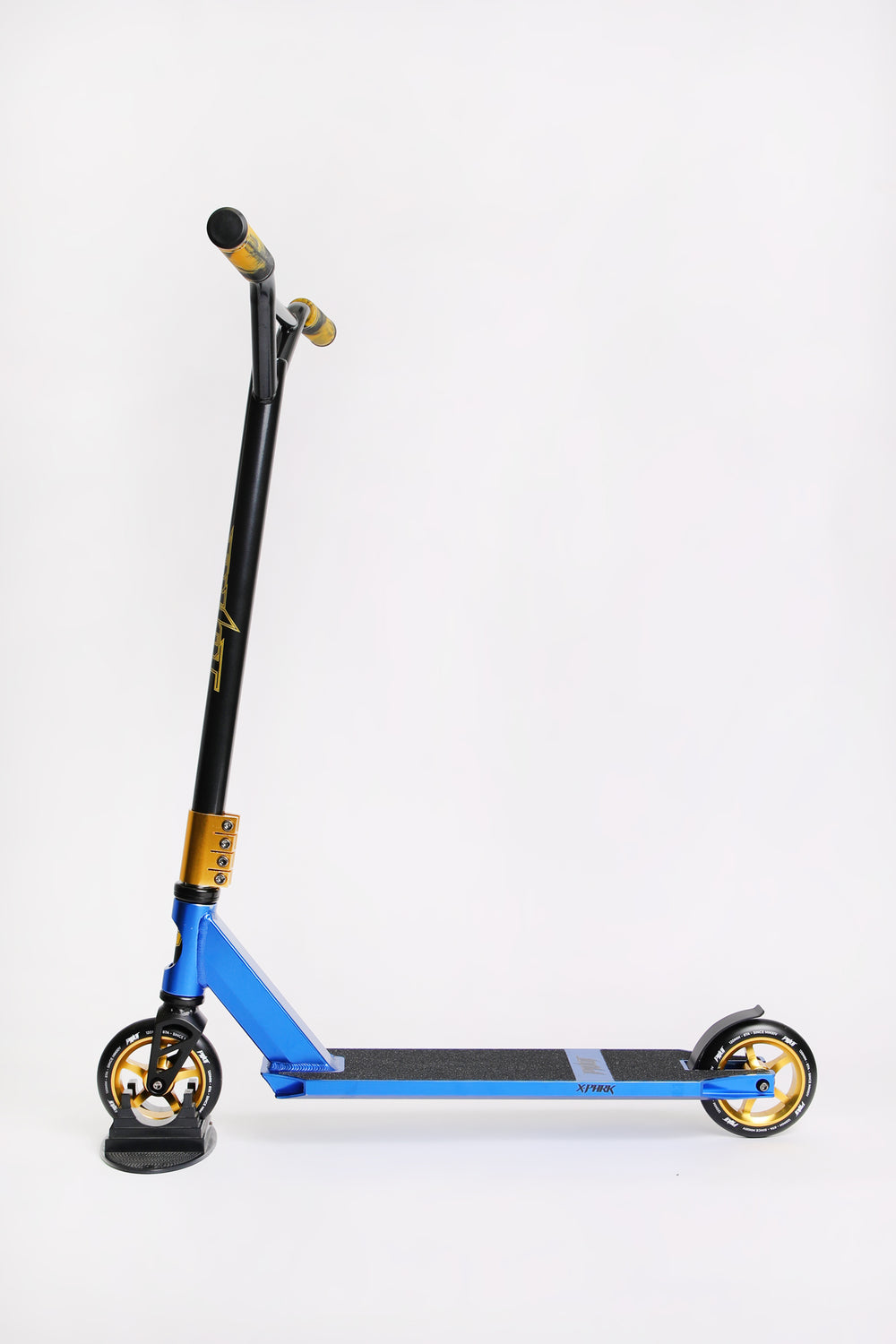 Trottinette Pivot X-Park bleue et dorée Trottinette Pivot X-Park bleue et dorée