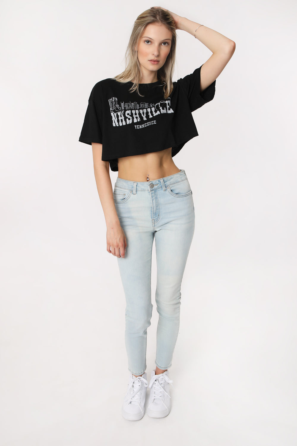 Womens Nashville Cropped Tee Womens Nashville Cropped Tee