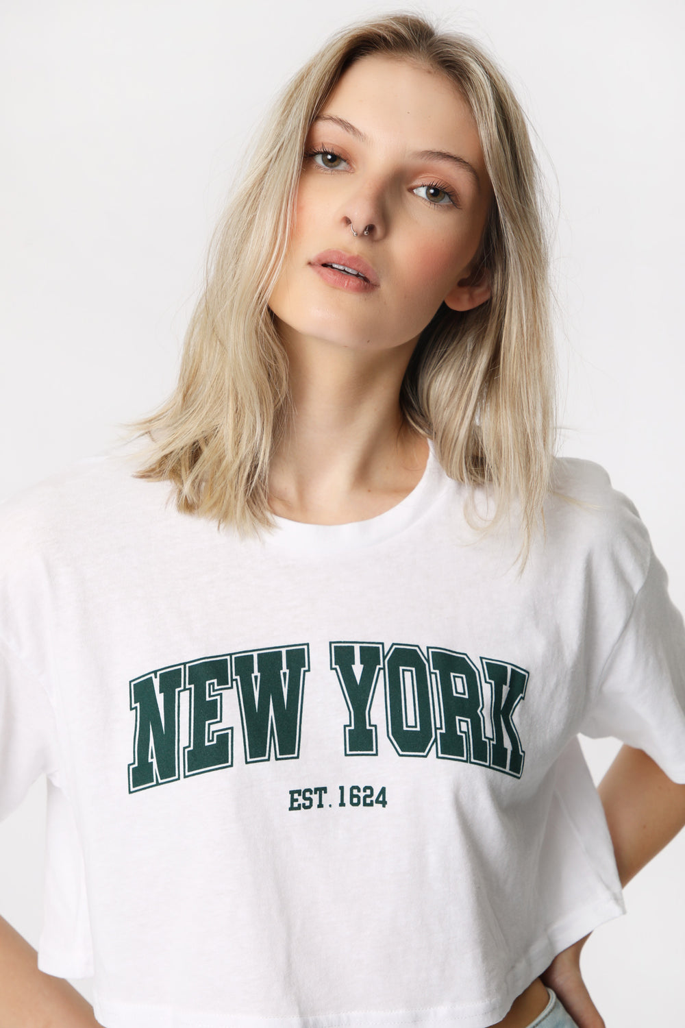 T-Shirt Court Imprimé New York Femme T-Shirt Court Imprimé New York Femme