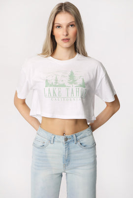 T-Shirt Court Imprimé Lake Tahoe Femme