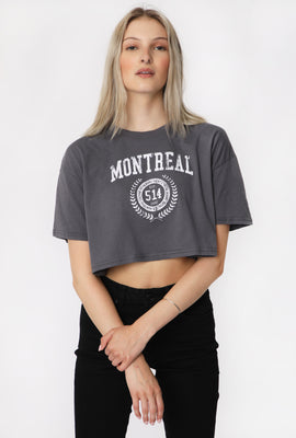 T-Shirt Court Imprimé Montreal Femme