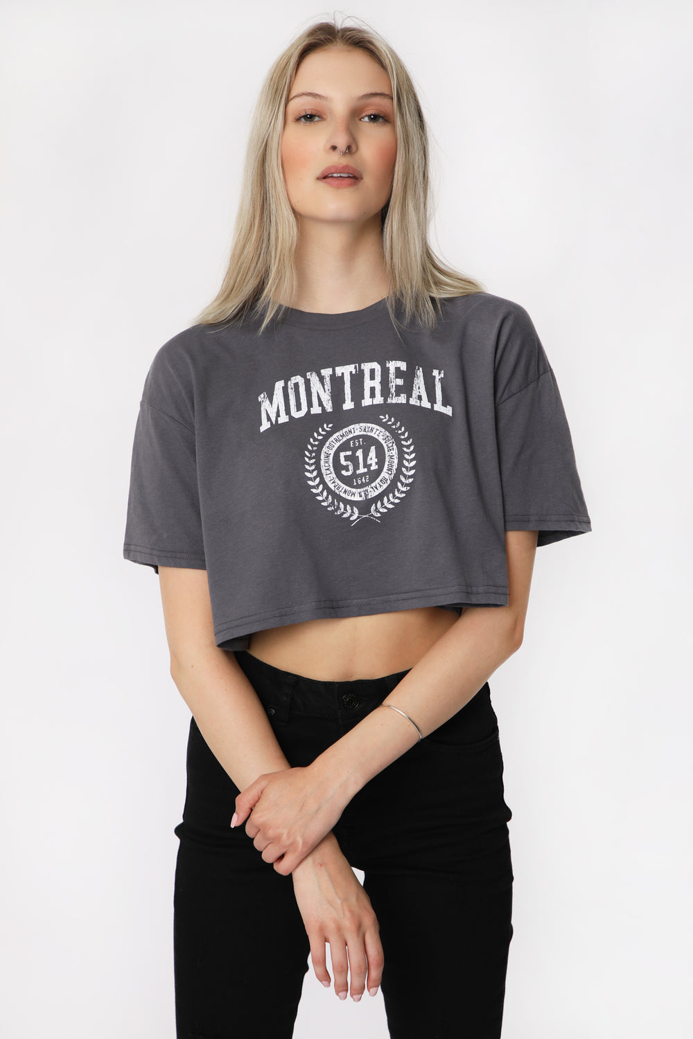 Womens Montreal Cropped Tee Womens Montreal Cropped Tee
