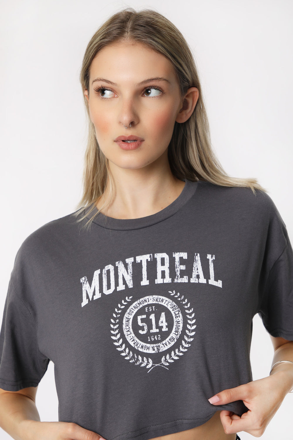 Womens Montreal Cropped Tee Womens Montreal Cropped Tee