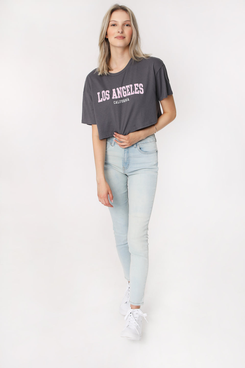 Womens Los Angeles Cropped Tee Womens Los Angeles Cropped Tee