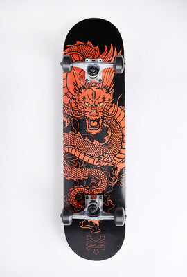 Skateboard imprimé dragon orange Zoo York 7.75