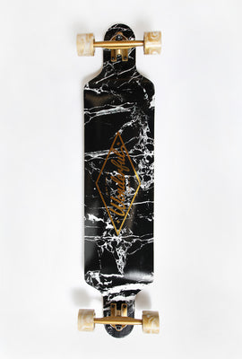 Longboard Imprimé Marbre Noir Wonderful 42