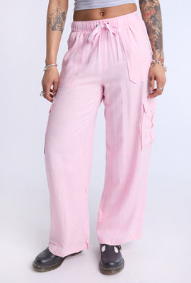 Pantalon cargo à jambes larges
