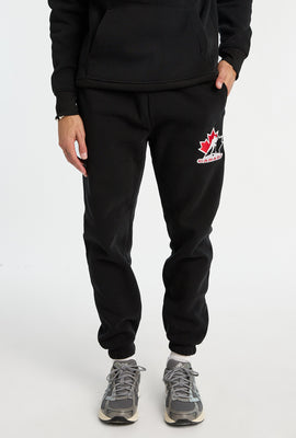 Mens Team Canada Hockey Embroidered Sweatpant