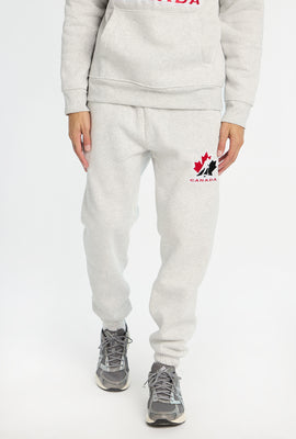 Jogger en molleton brodé Team Canada Hockey homme