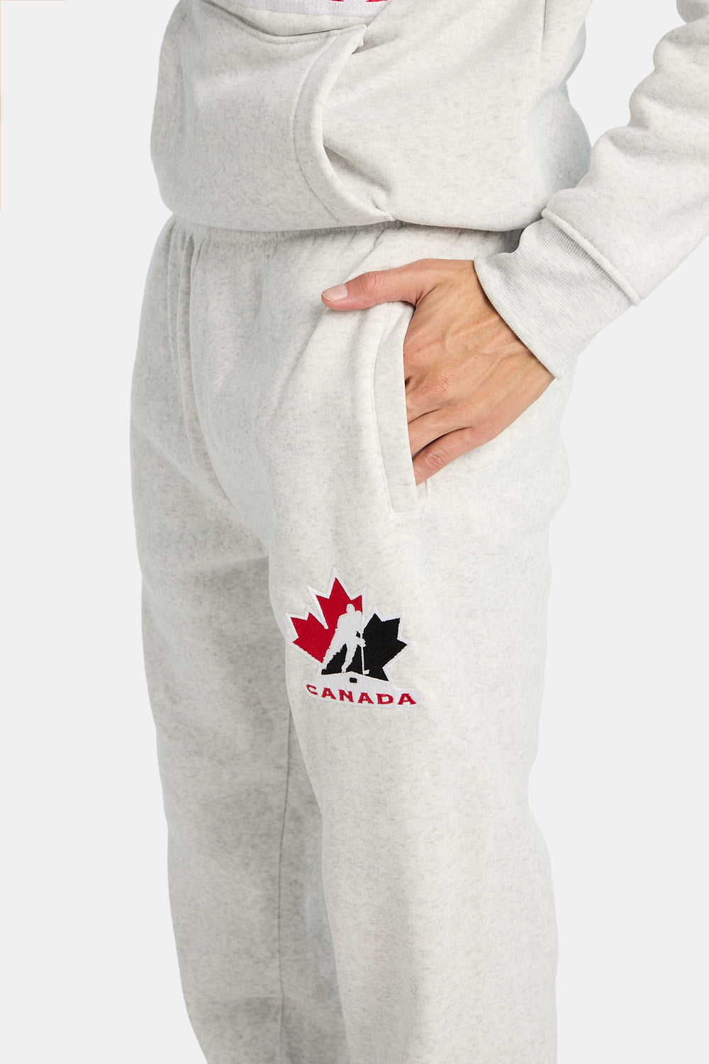 Jogger en molleton brodé Team Canada Hockey homme Jogger en molleton brodé Team Canada Hockey homme