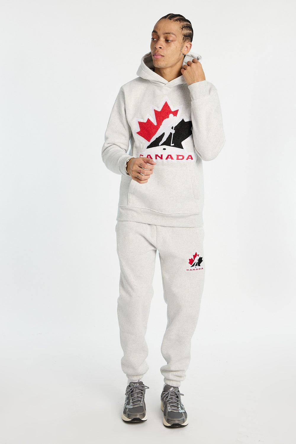 Jogger en molleton brodé Team Canada Hockey homme Jogger en molleton brodé Team Canada Hockey homme