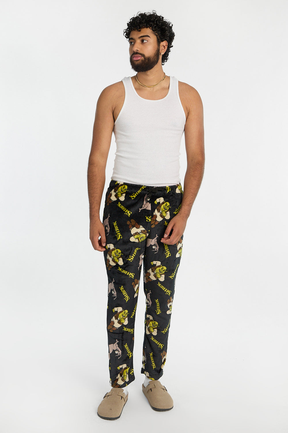 Pantalon de pyjama en peluche Shrek homme Pantalon de pyjama en peluche Shrek homme