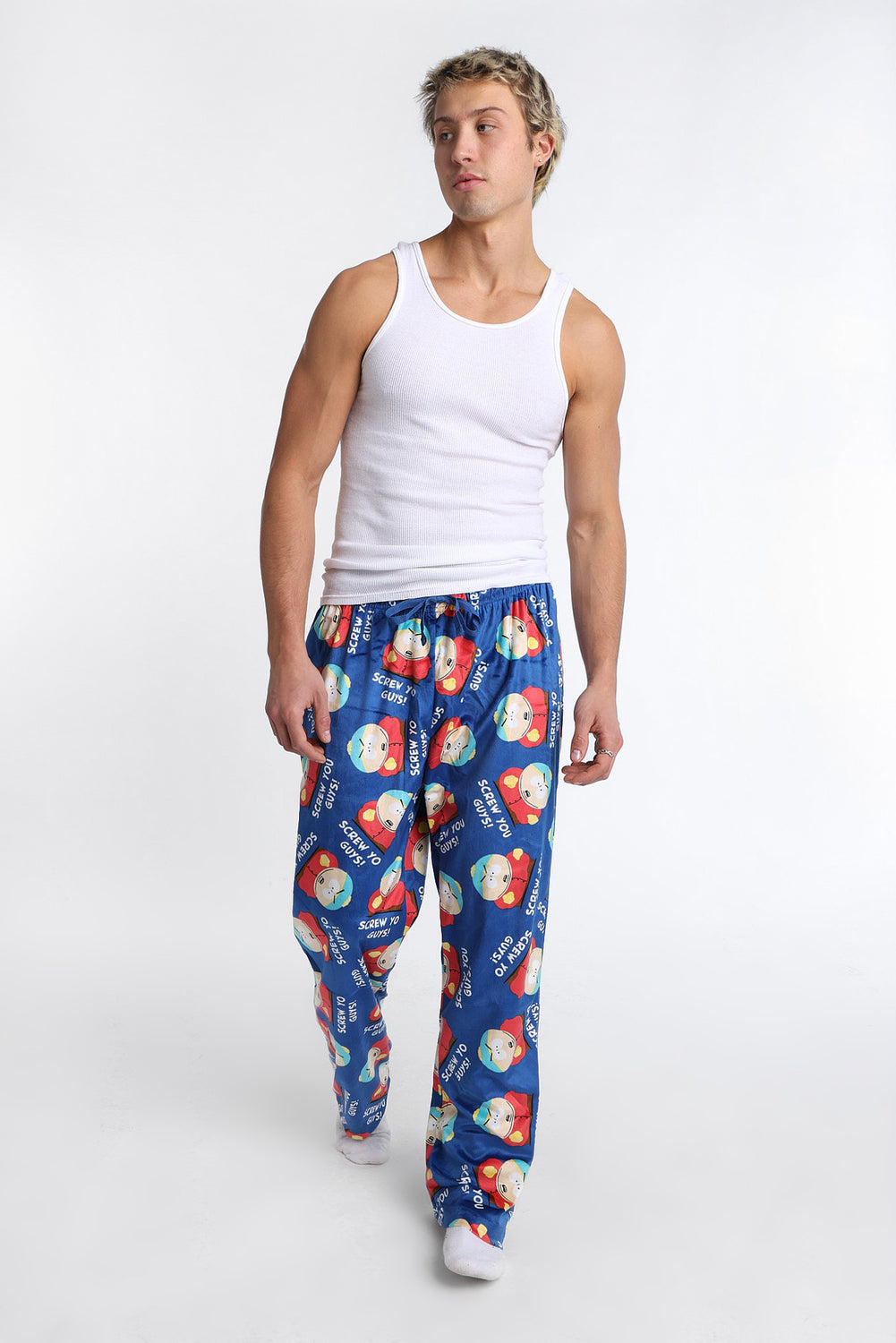 Pantalon pyjama en molleton soyeux imprimé South Park Pantalon pyjama en molleton soyeux imprimé South Park