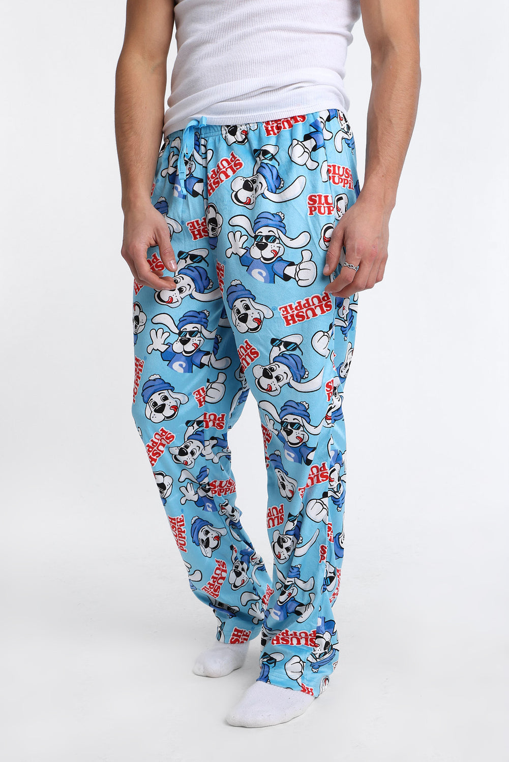 Pantalon pyjama en molleton soyeux imprimé Slush Puppie Pantalon pyjama en molleton soyeux imprimé Slush Puppie