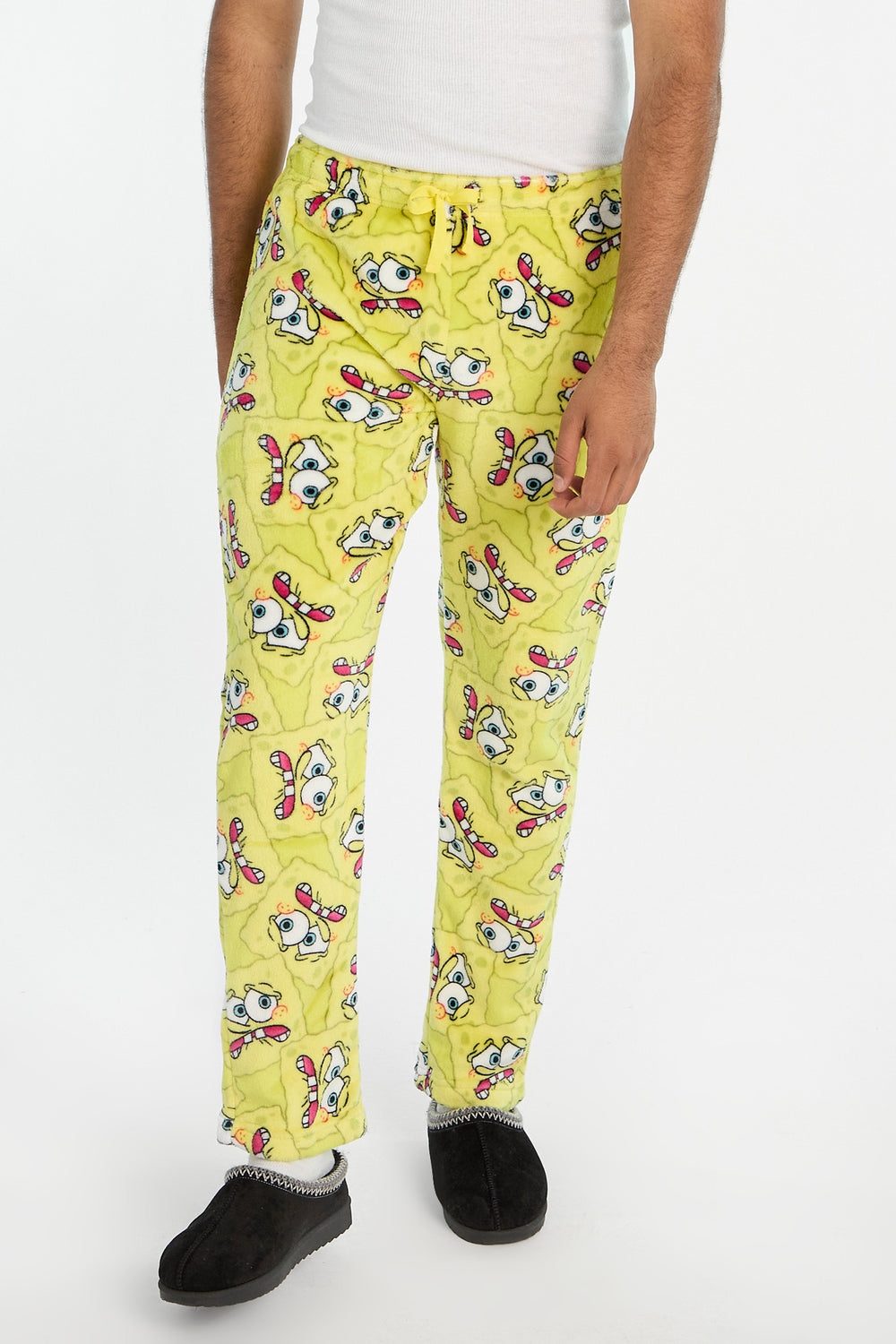 Pantalon de pyjama en peluche Bob l'éponge homme Pantalon de pyjama en peluche Bob l'éponge homme
